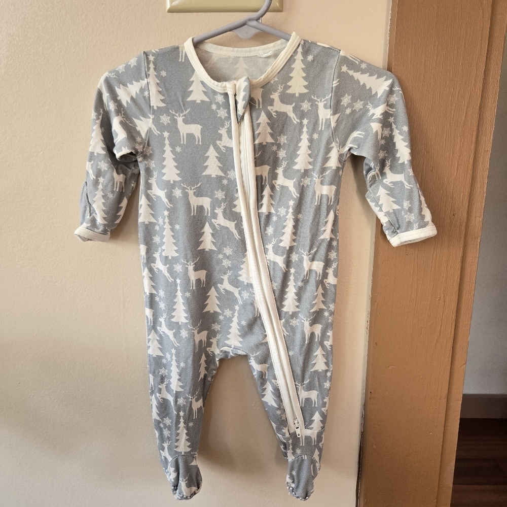 Emerson 2-way zipper footie - 0-3 months